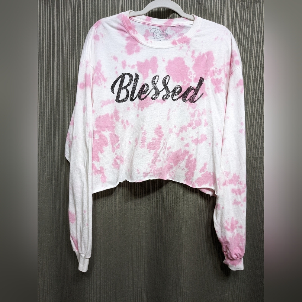 Juniors/women's Cold Crush Tie Due Crop T long sleeve XL